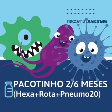 Combo Vacinas 6 meses (Hexa+Rota+Pneumo 20)