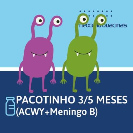 Combo Vacinas 3 meses (Meningite B + Meningite ACWY)